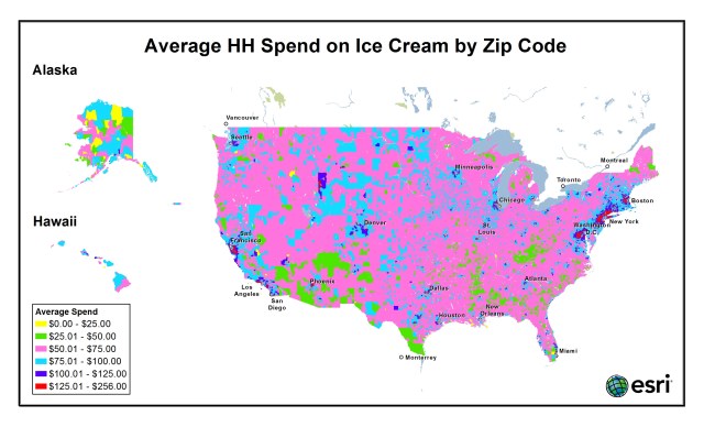 ice cream by zip code