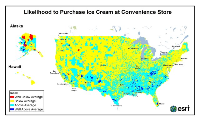 ice cream c-store by zip code
